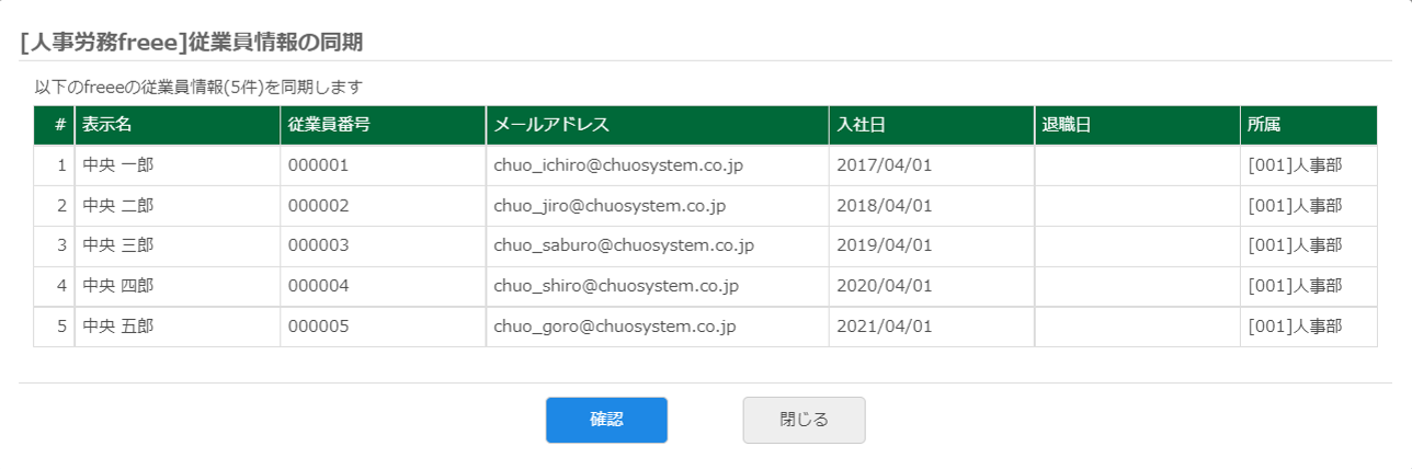 freee人事労務_従業員データ連携