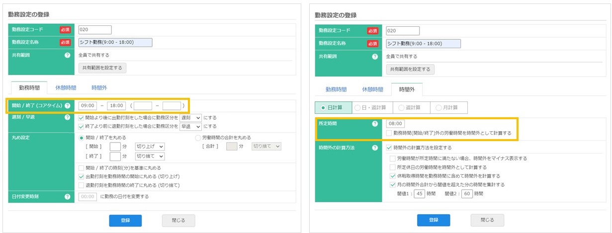 実績での集計方法